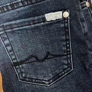 7 For All Mankind Midnight Blue Skinny Jeans